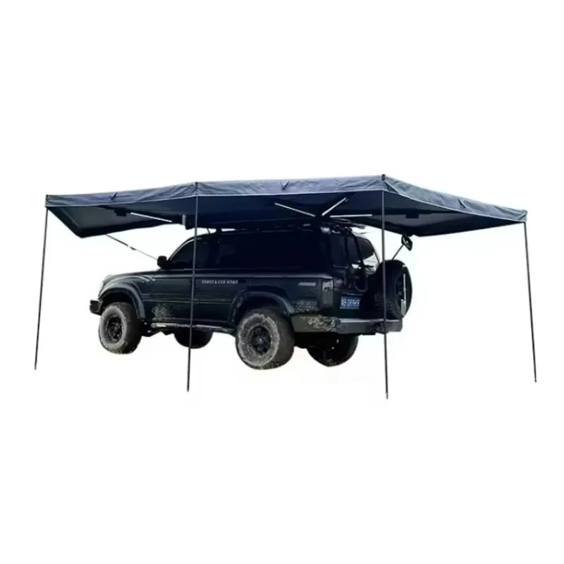 270° Camper Awning,2M Aluminum Alloy Frame,Car Side Canopy for Caravan,Waterproof Self-supporting, UV Resistant