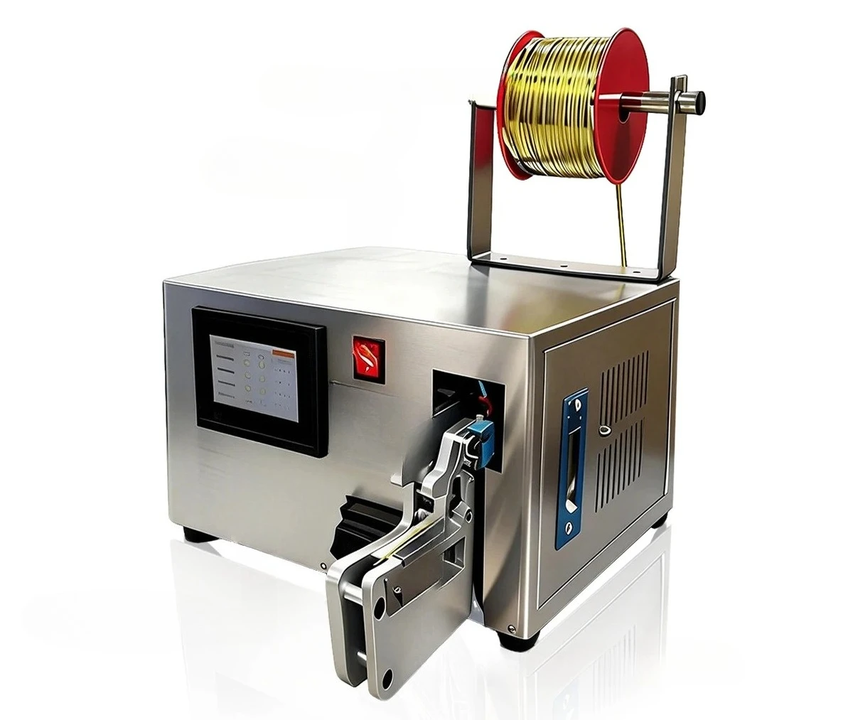 Binding Machine, 2-60mm² Bread Candy Toy Plastic Bag Sealer with English Language Memory Counting Stainless Steel Wire Cable