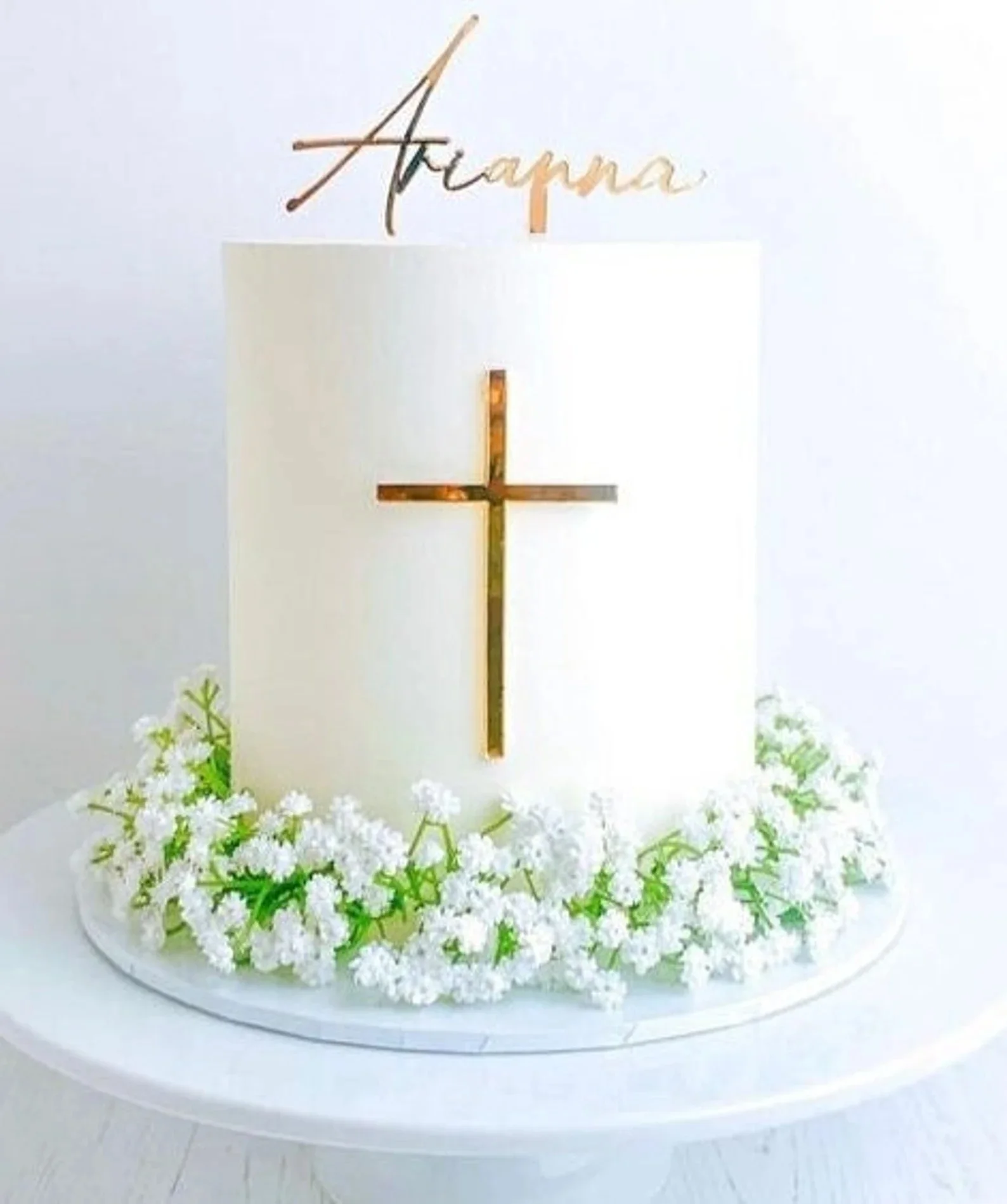 Cross Cake Charm Topper / Christening / Baptism Baby Christening Holy Communion Theme Party Decor Topper Cake Party Supplie