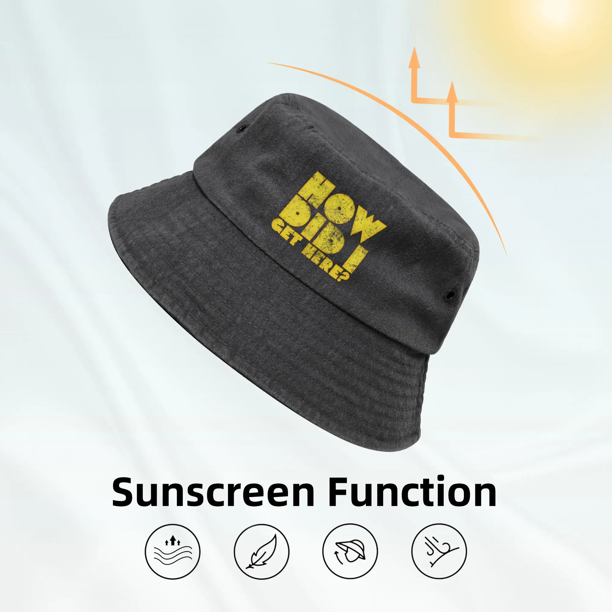 how did i get here louis tomlinsons Women Men Bucket Hats Accessories Denim Cotton Fisherman Caps Vocation Wear Bob Hat