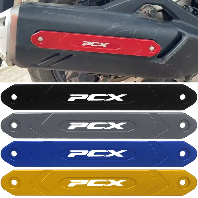 

for Honda Pcx125 Pcx160 2020-2024 Modified Exhaust Pipe Decorative Accessories Exhaust Side Anti-Collision Strip Aluminum Alloy