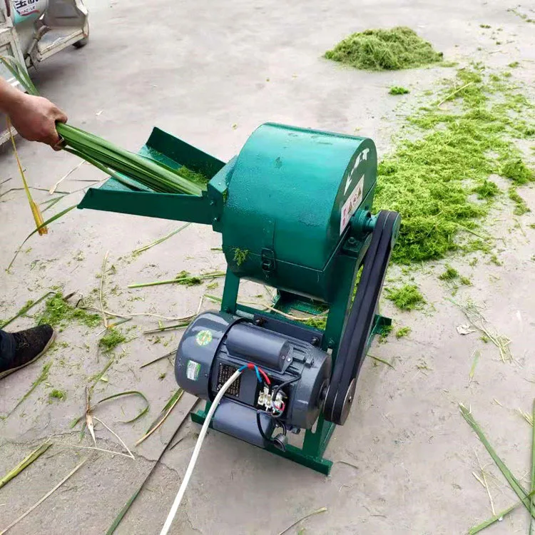 Wholesale Multifunctional Electric Silage Crusher Machine for Household Livestock for Breeding Ducks Geese Pigs Cattle Motor