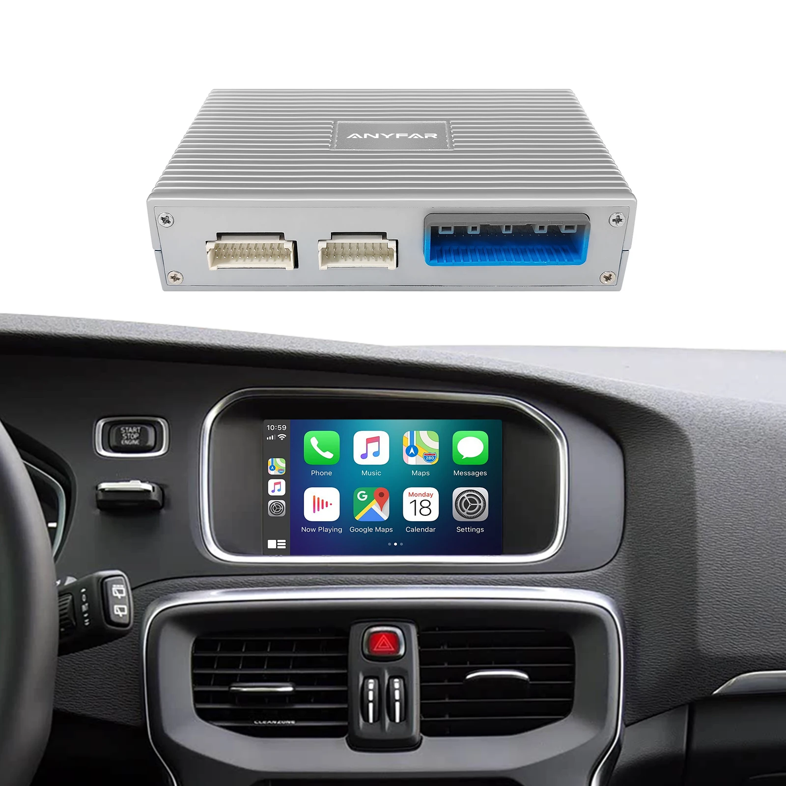 Wireless CarPlay Android Auto retrofit kit decoder box CarPlay Interface for Volvo V40 V60 S S60 XC60 V70 XC70 S80 2010-2015