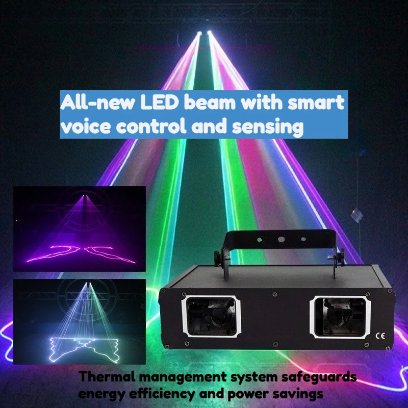 Dual Head Full Color Line Stage Light RGB Red Green Blue Multicolor Beam Light For Bar KTV Disco Club Party