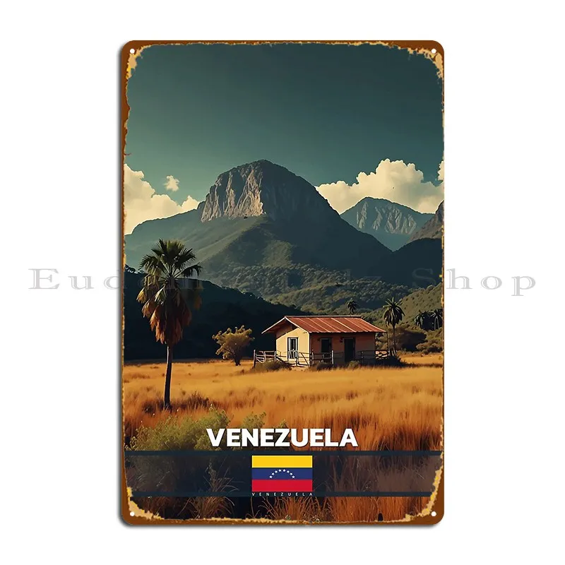 Venezuela Travel Metal Sign Pub Designer Painting Personalized Club Tin Sign Poster