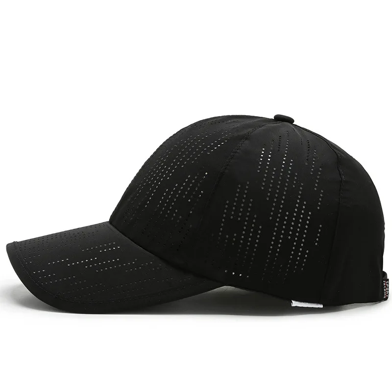 Cycling Baseball Cap Sports Breathable Perforated Summer Quick Dry Peaked Sun Hat Outdoor Hiking Running Cap Travel Adjustable