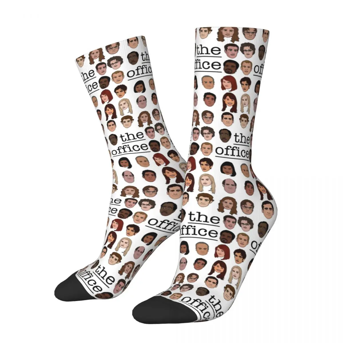 

The Office Crew Socks Harajuku High Quality Stockings All Season Long Socks Accessories for Man's Woman's Birthday Present