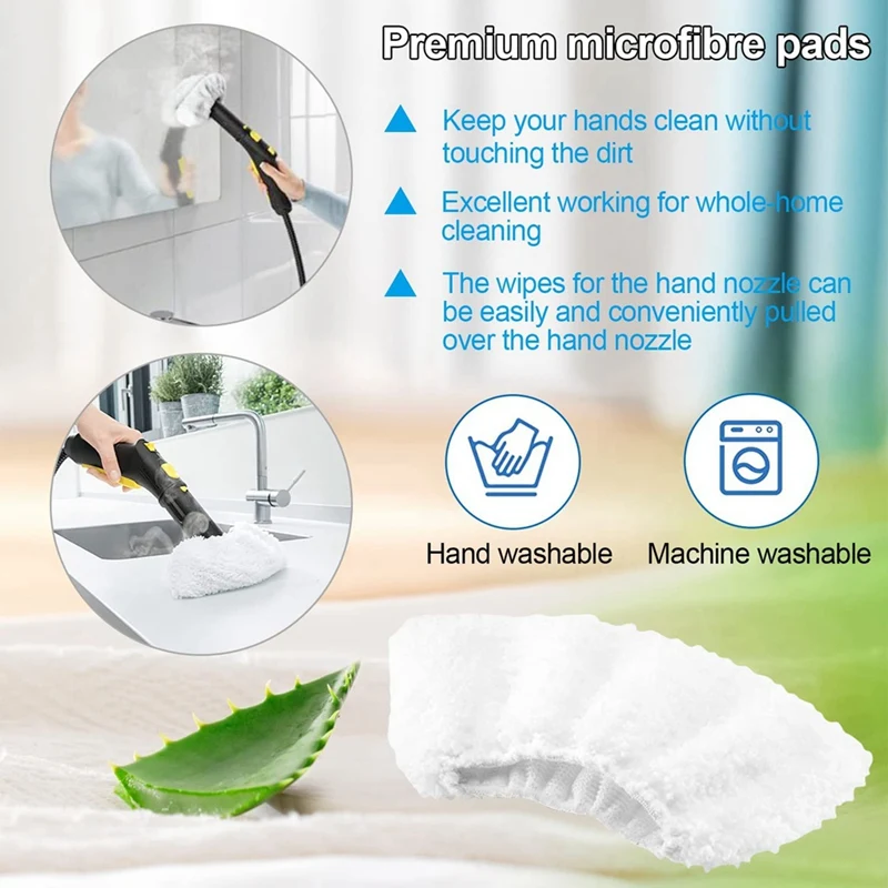 Per Karcher Pulitore A Vapore Easyfix SC2 SC3 SC4 SC5 Set di Panni In Microfibra E Ugello Per Pavimenti Spazzole Rotonde Parti di Accessori