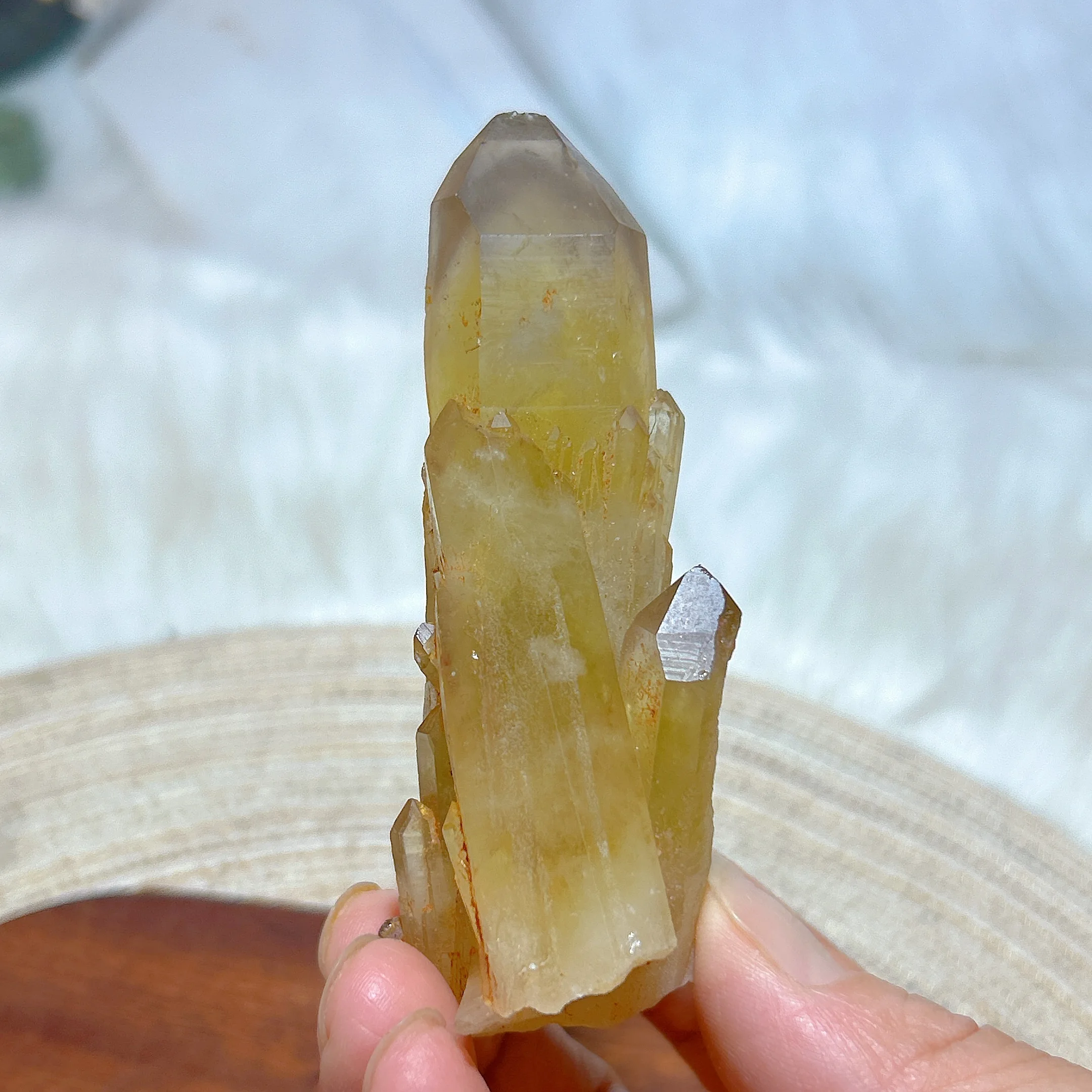 Natural Crystal Smokey Citrine Quartz Cluster Raw Stone Specimen High Quality Healing Gemstone Home Decoration Gift
