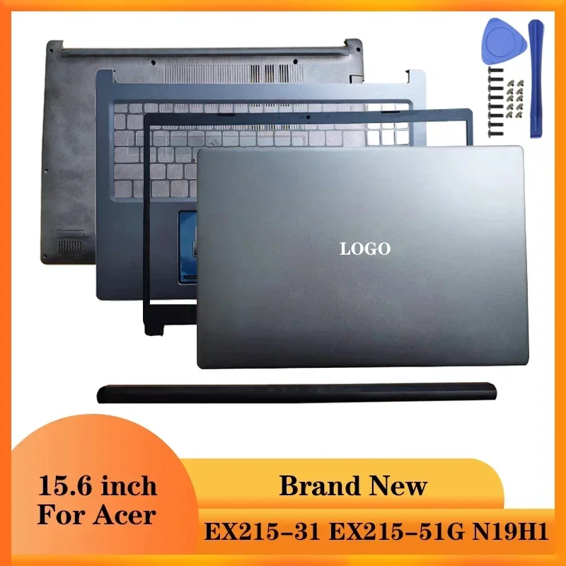 

Новый чехол для ноутбука Acer EX215-31 EX215-51G N19H1, задняя крышка ЖК-дисплея для ноутбука/передняя панель/крышка на петлях/подставка для рук/нижняя часть корпуса