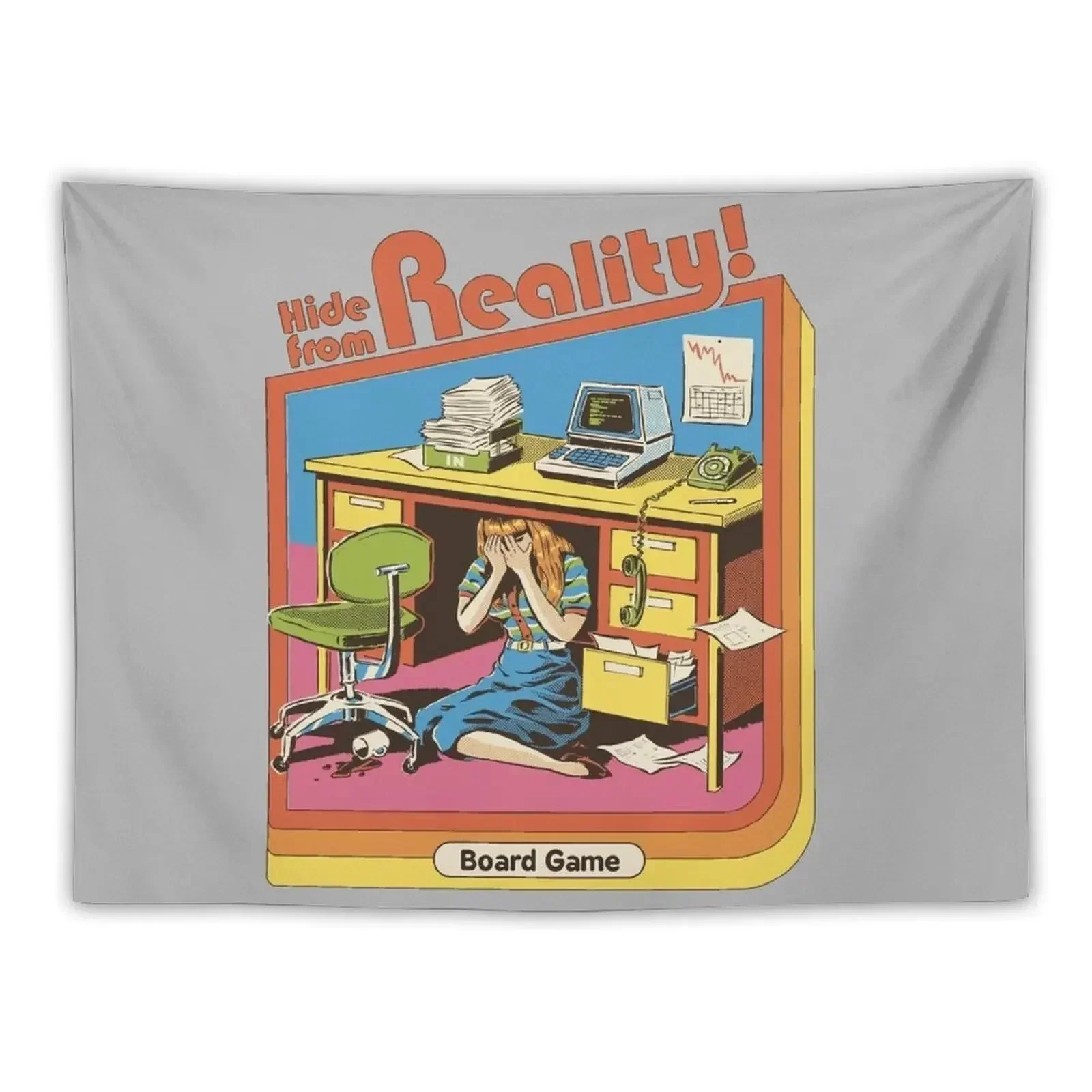 Hide From Reality Tapestry Aesthetic Room Decor Korean Aesthetic Home Decor Tapestry