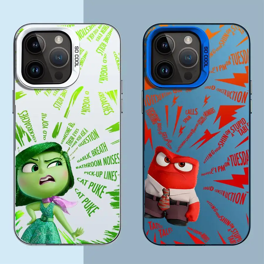 Disney Inside Out 2 Phone Case for iPhone 11 12 Pro XR XS Max X 13 14 Plus 15 Pro Max 13 Soft TPU Silicone Cover