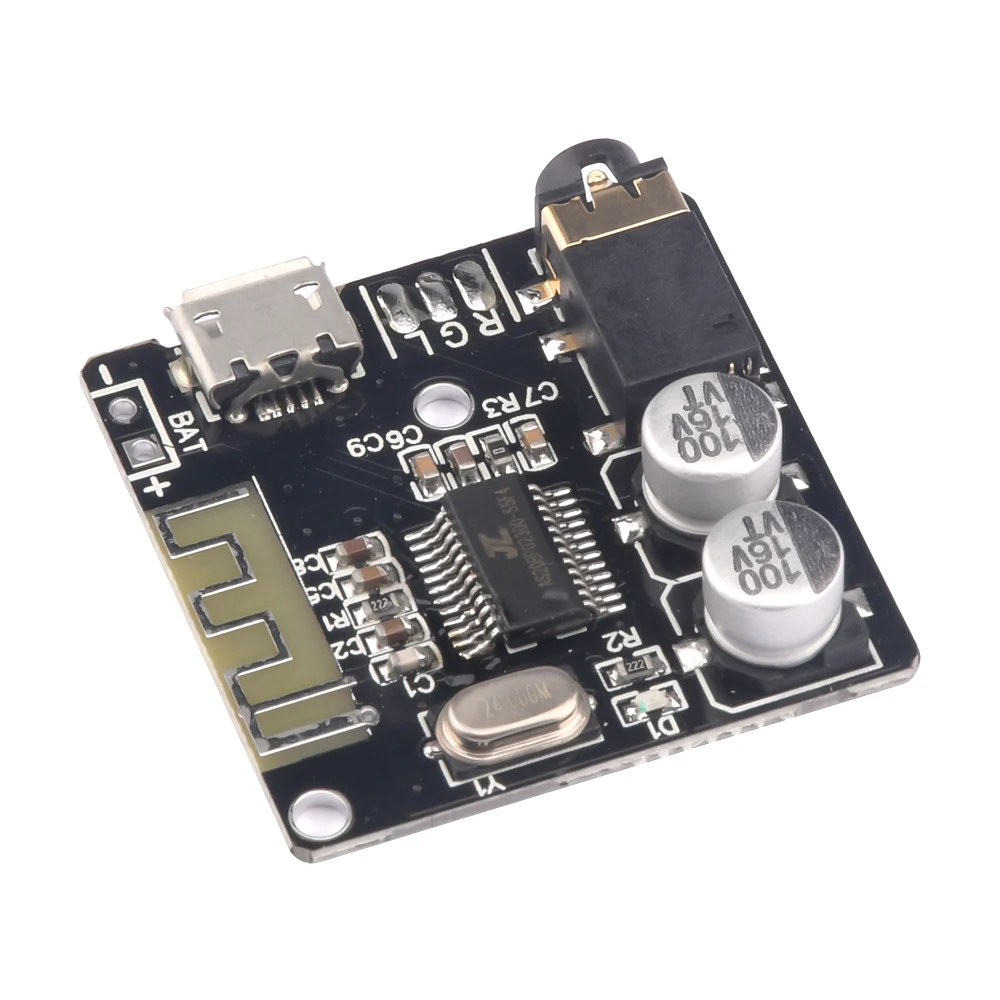 DC 12V MP3 Bluetooth Decoder Board Car Audio MP3 Decoder TPA3116D2 Amplifier 2*50W+100W Adjustable Treble Bass Recording