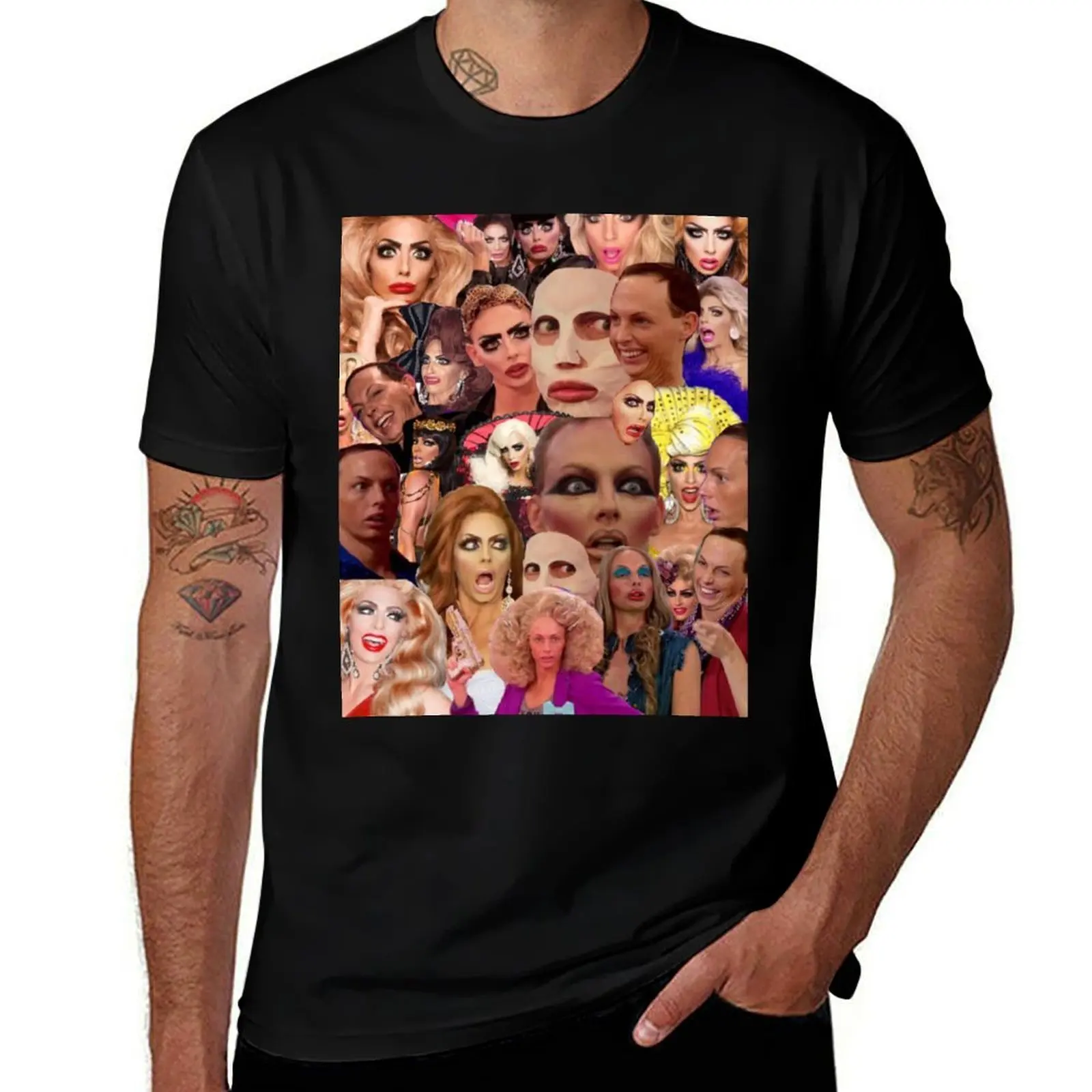 Alyssa Edwards Collage T-Shirt Lightweight Gym Training T-Shirt