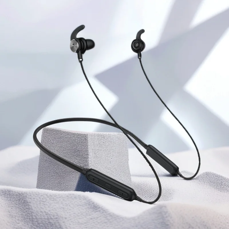 Wirele Headset Bluetooth, ANC Active Noise Reduction Sports Neck-mounted Headset, Universal for Apple and Android Phones