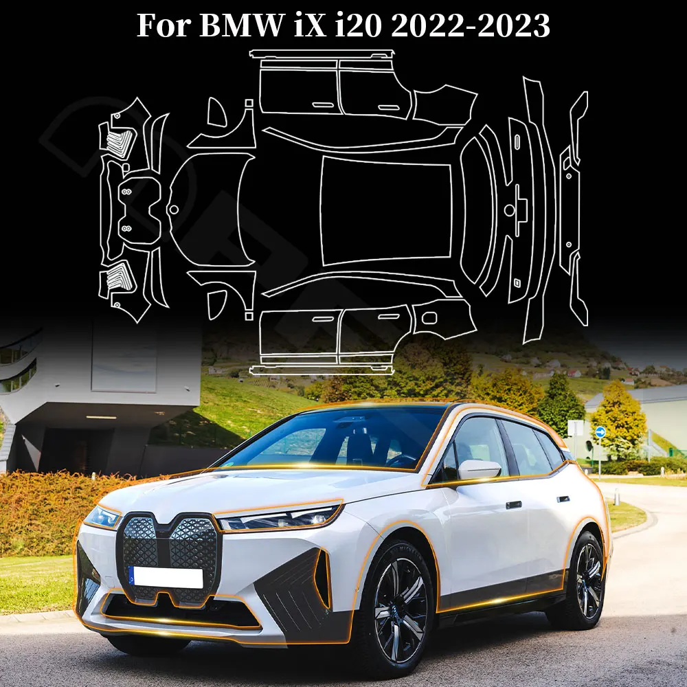

Pre Cut PPF for BMW IX50 IX40 M60 Xdrive i20 2022 2023 TPU Car Paint Protection Film Transparent Kit Clear Decal Body Sticker