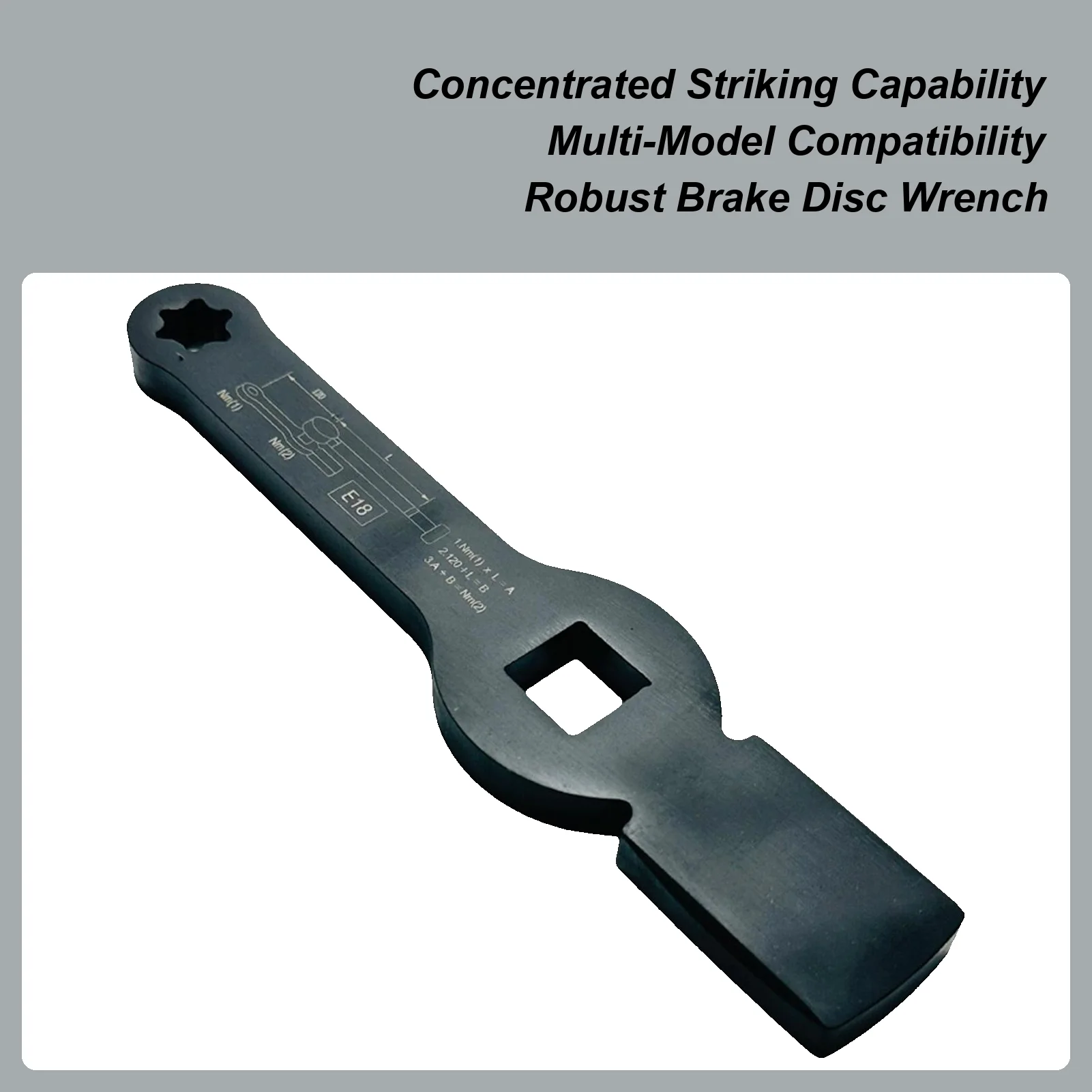

Ключ для тормозных дисков Портативный сверхмощный эргономичный нержавеющий ключ для тормозных дисков грузовика Инструмент для эффективности обслуживания торможения