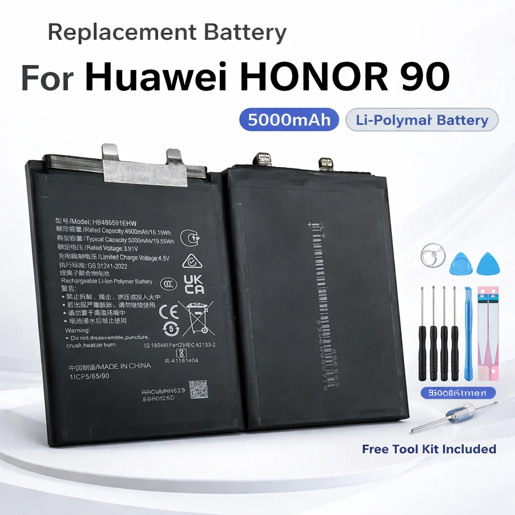 Premium Replacement Battery HB486591EHW For Huawei  Honor 90 Phone Repair Battery