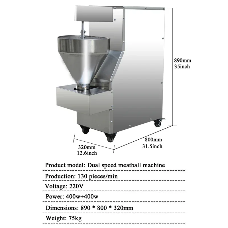 Small Vertical High Quality Meatball Chicken Fish Ball Forming Machine Meatball Making Machine