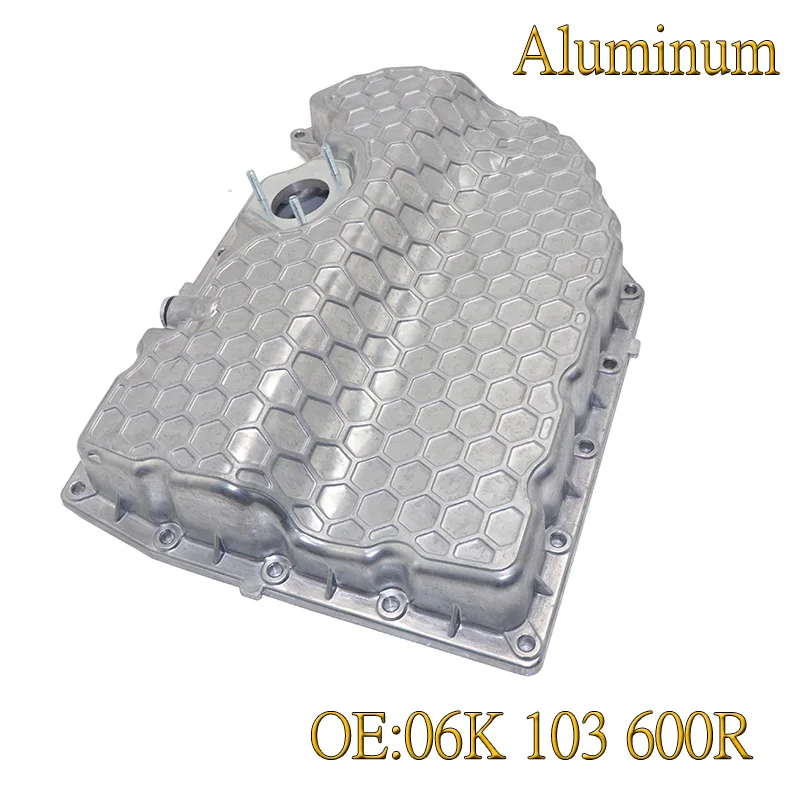 06K103600R All Aluminum Alloy Improved Oil Tray Waste Oil Pan For Audi A1 A3 Q2Q3 TT VW Golf MK7 GTI Sharan Tiguan 06K 103 600 R