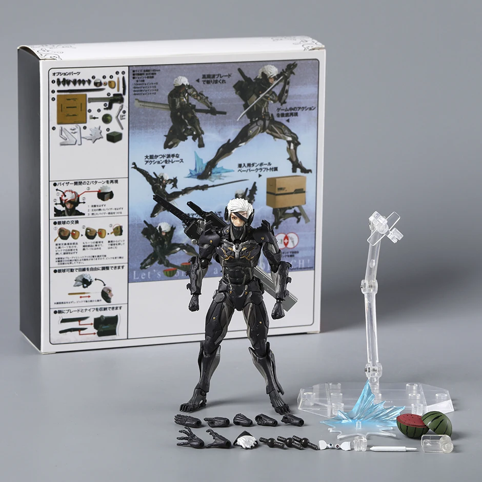 Revoltech Yamaguchi METAL GEAR RISING REVENGEANCE RAIDEN PVC Action Figure Modell Spielzeug Sammlerfigur
