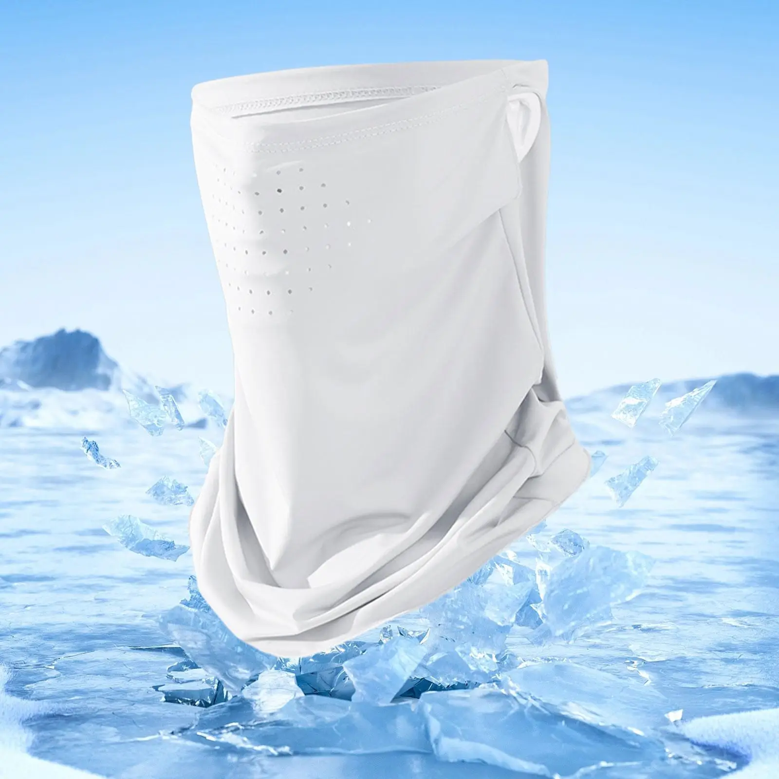 通気性のある日焼け止めフェイスカバーマスク冷却ネックゲイター女性用日常使用ハイキング釣りスポーツ