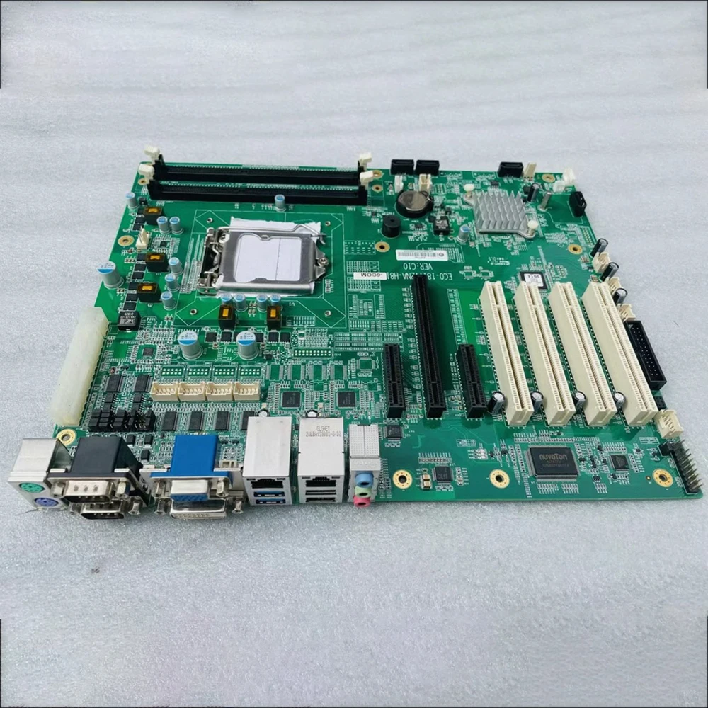 Original disassembly industrial control motherboard EC0-1817V2NA-H81 VER: C10-6COM