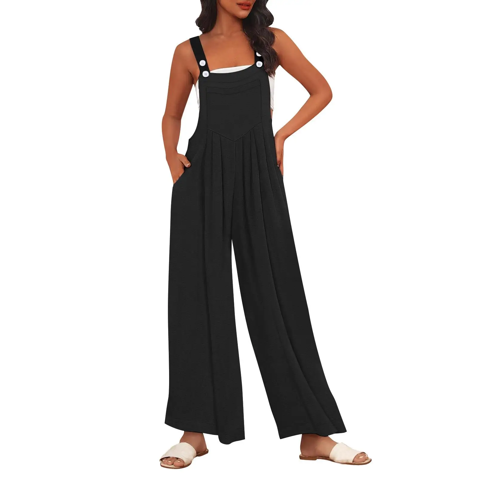 

Women's ket Overall Jumpsuit Low Waist Long Pants Commute Sle Polyester Fiber Spring Season Faion Ladies Suit