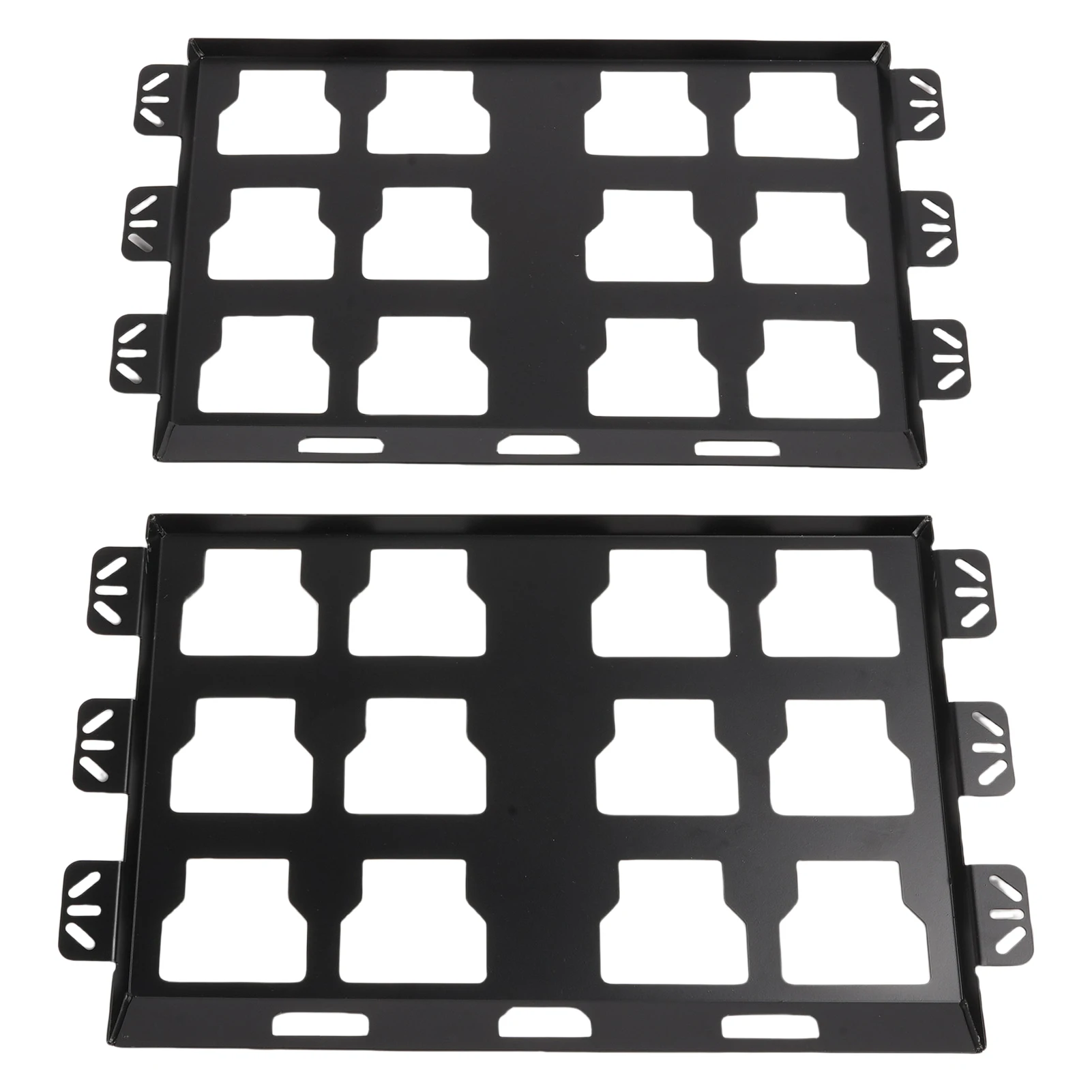 2 Pack Mounting Plates Compatible with Milwaukee Packout Toolbox, 100 Lbs, Metal Full Plates for Tool Storage and Organization S
