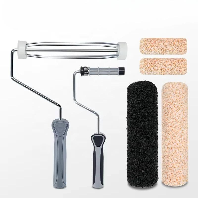6pcs Industrial Grade Polyester Wall Painting Tools Paint Rollers & Brushes OEM for Home Wall DIY