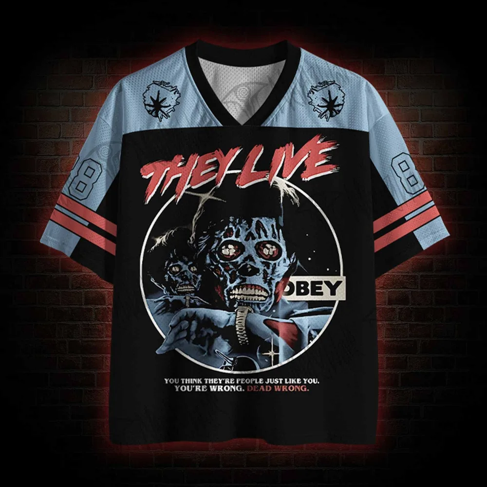 Hot Selling Products, Terrifying Dark Series Clothing, Fashionable Men's Short Sleeves Suitable for Sports and Fitness, Bicycles
