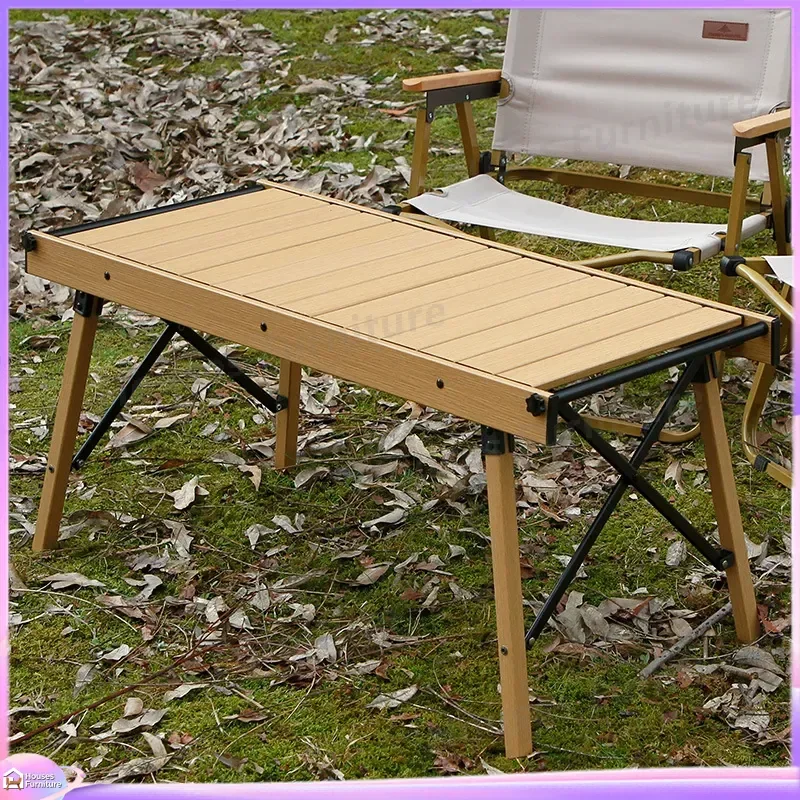 Outdoor camping multi-function IGT tactical table folding combination picnic table aluminum alloy portable three-unit table