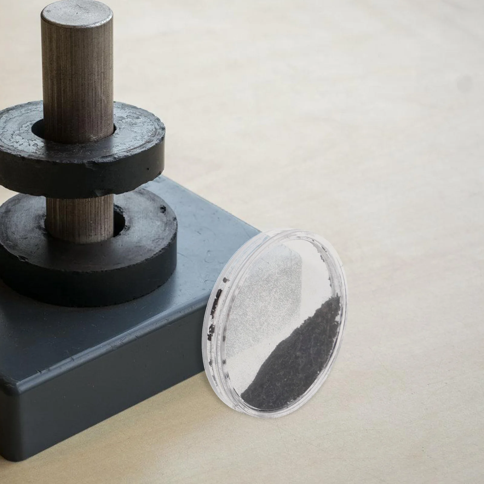 Estojo magnético para arquivamento de pó de ferro, durável, ferramenta para experimento científico, kit de haste para casa, caixa de ensino com ímã interativo
