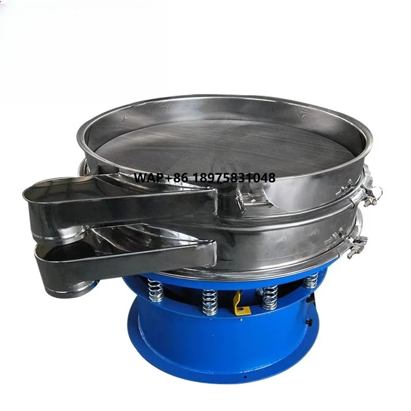 Small Capacity Electric Vibro Sieving Machine SS 304 Flour Sifter Rotary Vibrating Screen Sieve for Rice Powder with CE