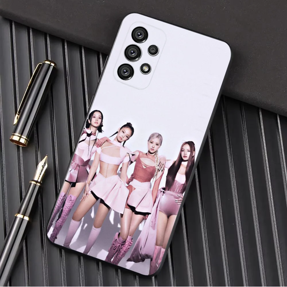 Kpop B-BlackPinks Girl  Phone Case For Samsung Galaxy A13,A21s,A22,A31,A32,A52,A53,A71,A80,A91 Soft Black Shell