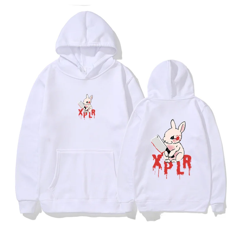 2023 Sam And Colby Rabbit Hoodie Xplr Merch Print Sweatshirts Unisex Fashion Funny Casual Streetwear