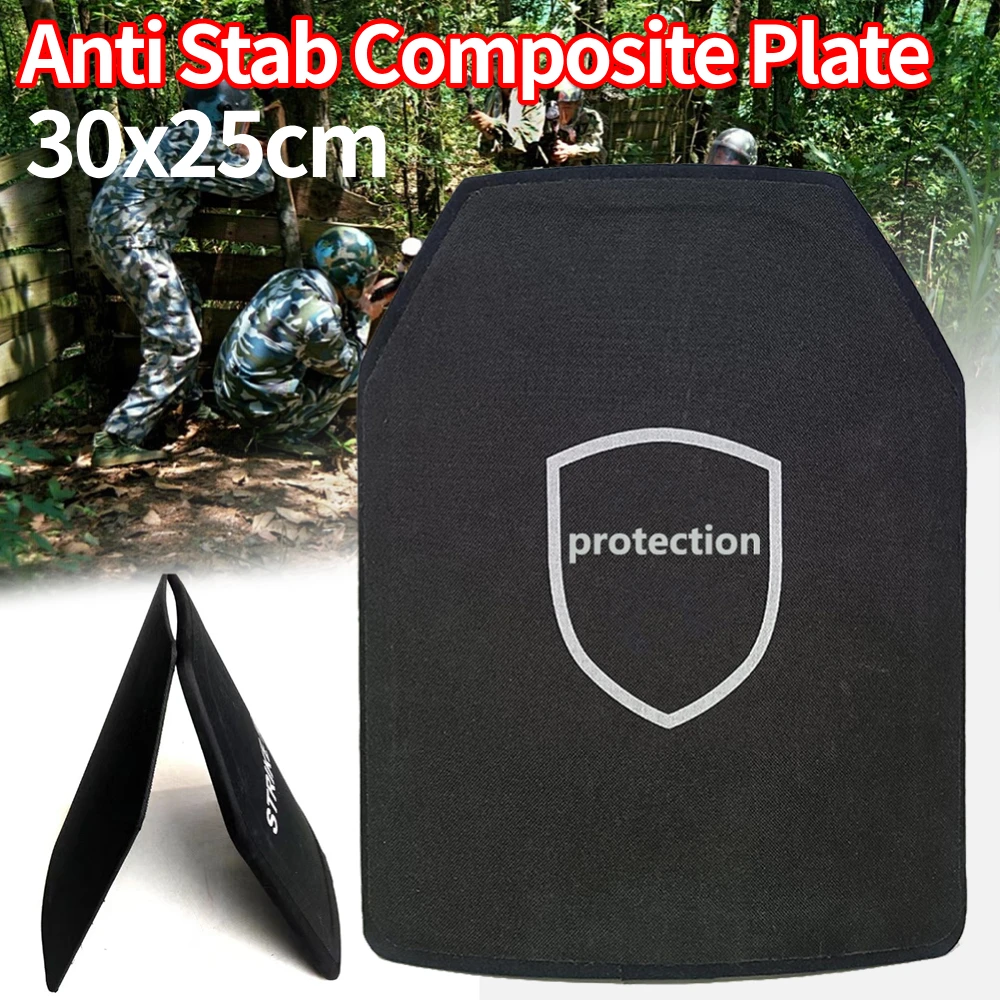 30x25cm Anti Bullets Board PE IIIA Safety Vest Ballistic Body Armour Stab-Proof Composite Plate Board Anti Stab Composite Plate