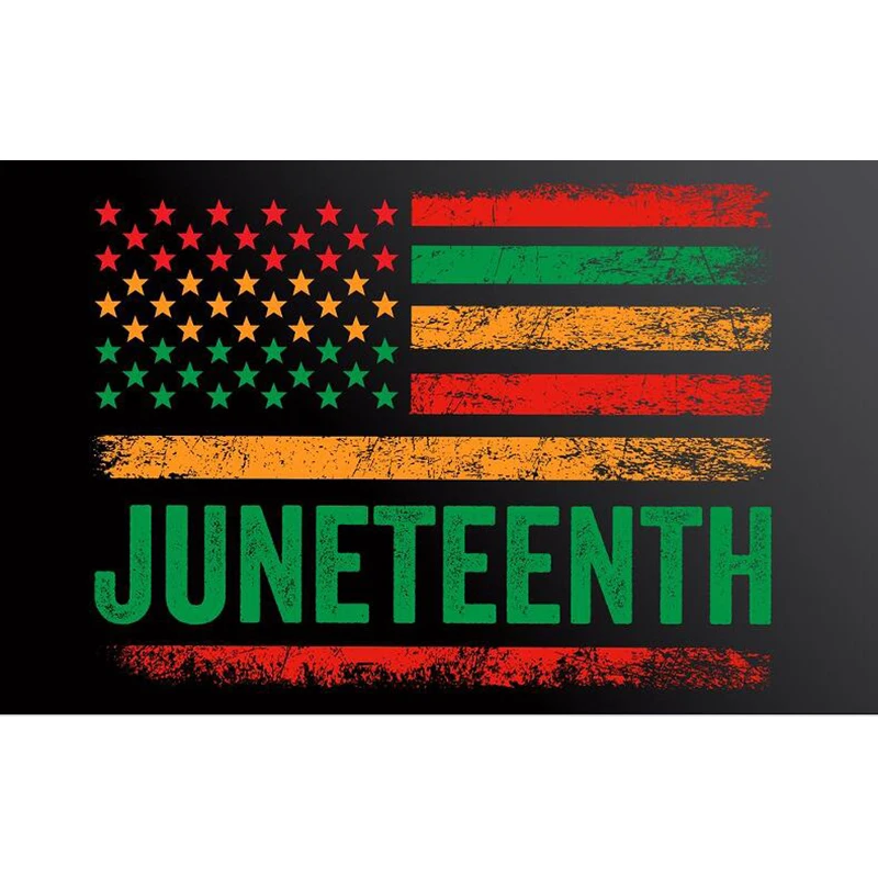 2X3FT banner of freedom juneteenth 100% POLYESTER CUSTOM history flags
