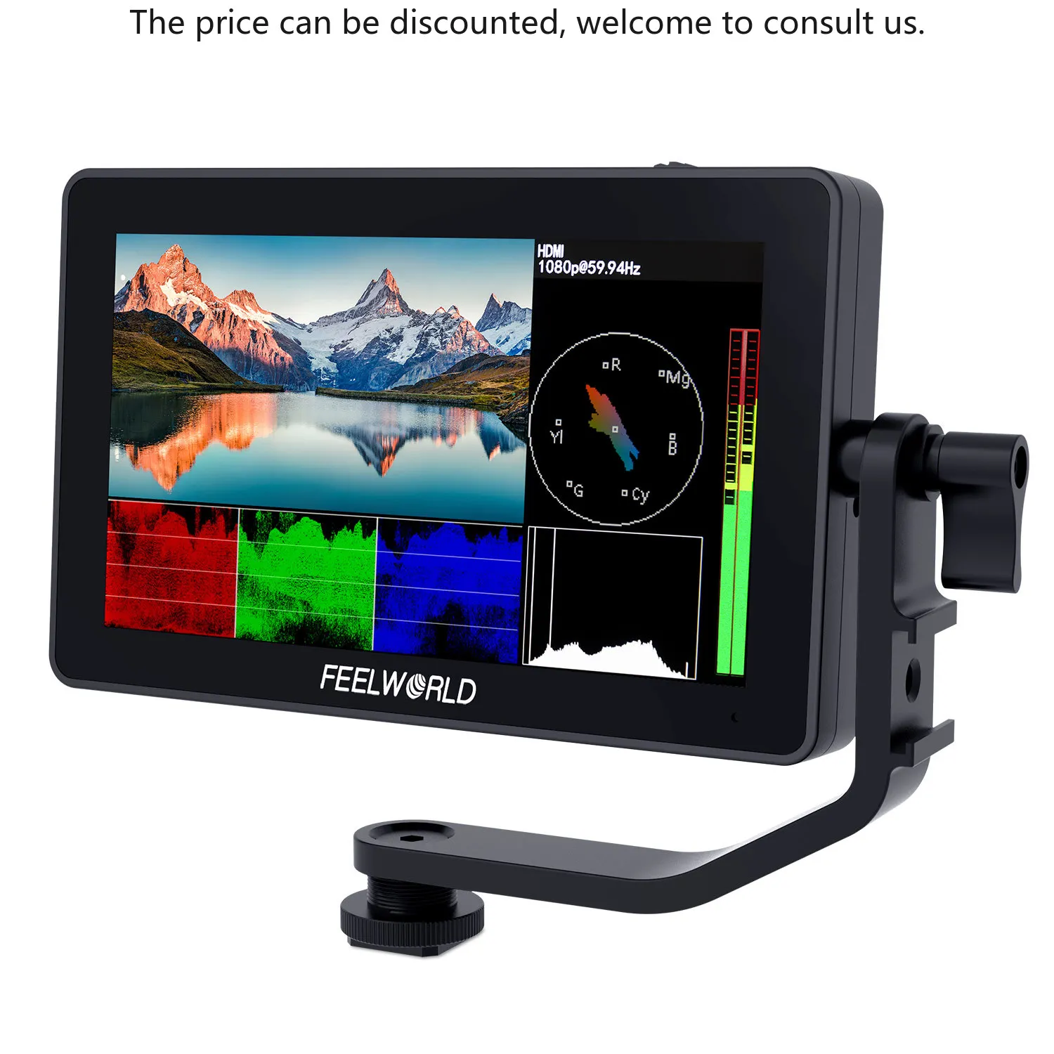 

FEELWORLD F6 PLUS V2 Camera Monitor 6 Inch 3D LUT Touch Screen DSLR Camera Field Monitor IPS FHD 1920x1080 Dslr Field Monitor