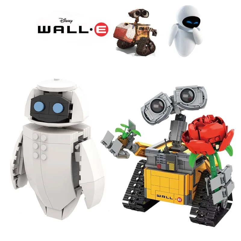

Disney WALL-E&EVE Building Blocks Disney WALL-E Figure Blocks Disney Cartoon Character building block Toys For Kid Birthday Gift