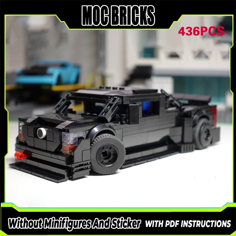 

Speed Racing Car Model MOC Building Bricks Black Drift Truck Modular Technology Gifts Holiday Assemble Children Toys Suit
