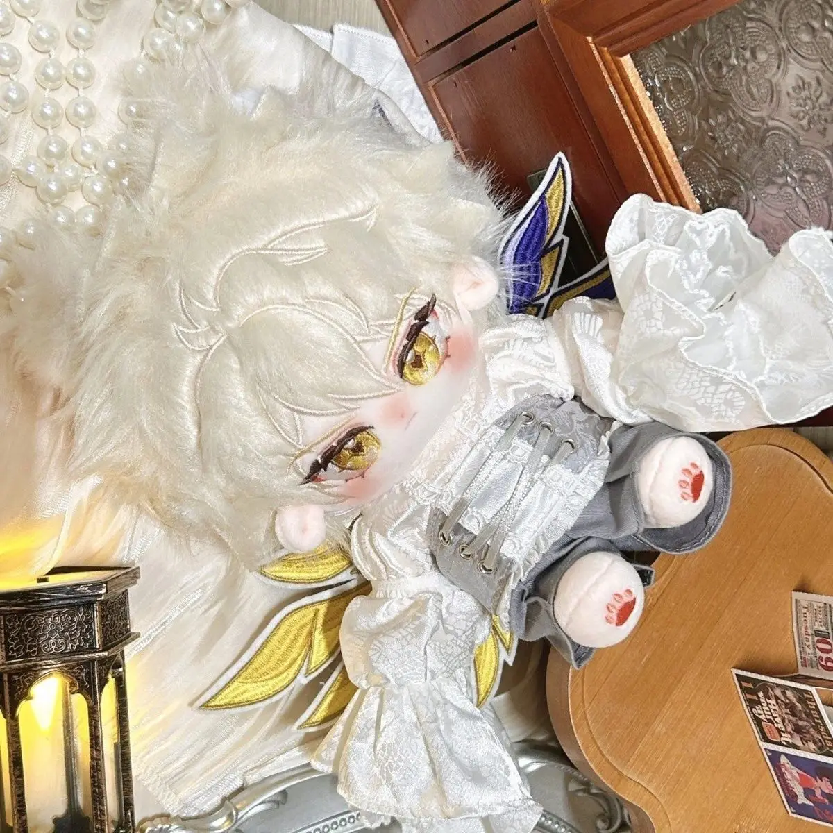 20 cm Phainon Cartoon Puppen Anime Honkai: Star Rail Plüsch Cartoon Puppe Körper Mit Ohr Cosplay Dress Up Baumwolle Puppe Spielzeug Weihnachten geschenk