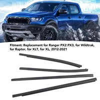 Burlete de sellado para puerta y ventana de coche, moldura embellecedora AB3Z2625554F para FORD Ranger PX2 PX3 Wildtrak Raptor XLT XL, 4 Uds.