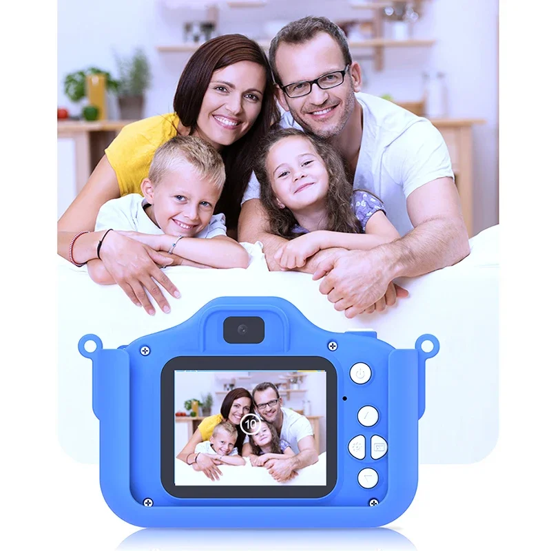 Kid Mini Camera 1080P Cartoon Selfie Toddler Digital Video Camera Toys With 32G SD Card for Boys/Girls Christmas Birthday Gifts