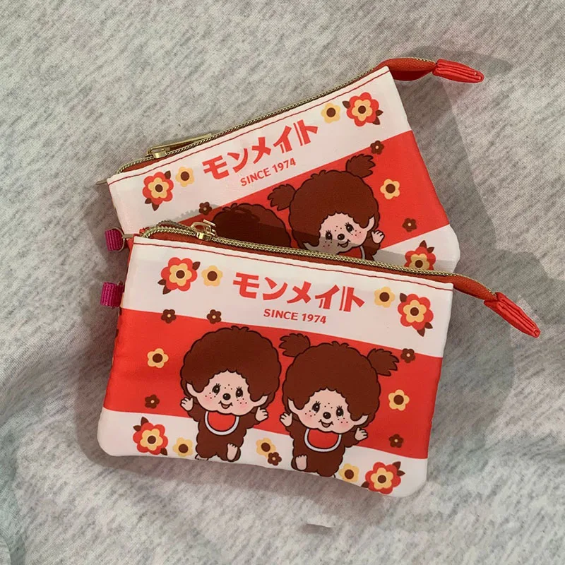 cartoon Monqiqi coin purse all-in-one ID, passport storage bag, multifunctional five layer makeup wallet