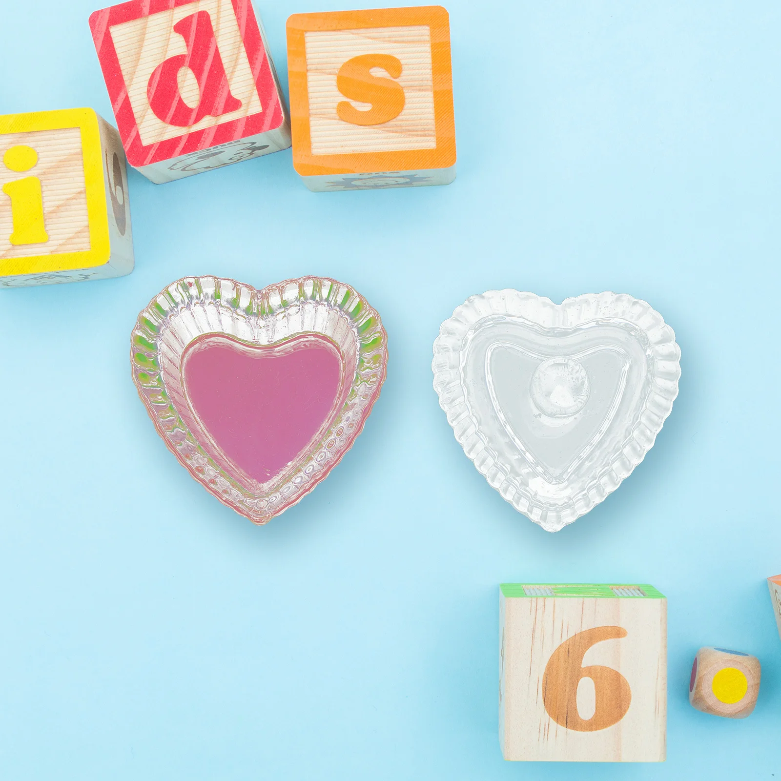 2 pçs copo de cristal da arte do prego com tampa vidro premium para misturar líquido e pó leve conjunto de ferramentas manicure para uso doméstico diy