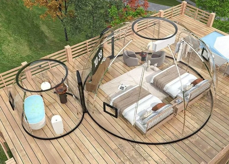 شرفة خارجية، بيت الفقاعات، فناء ذو المناظر الطبيعية الخلابة B & B، مطعم خارجي شفاف، Sollнçeszыыыыыыыыыыыыы].