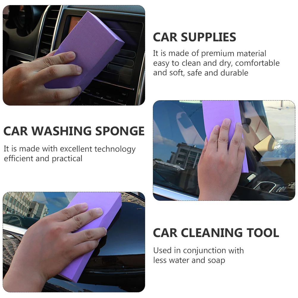 2 Pcs Car Wash Sponge Water Absorption Premium Material Cleaning Tool Soft Easy Maintain Pva Supplies Professional Gear