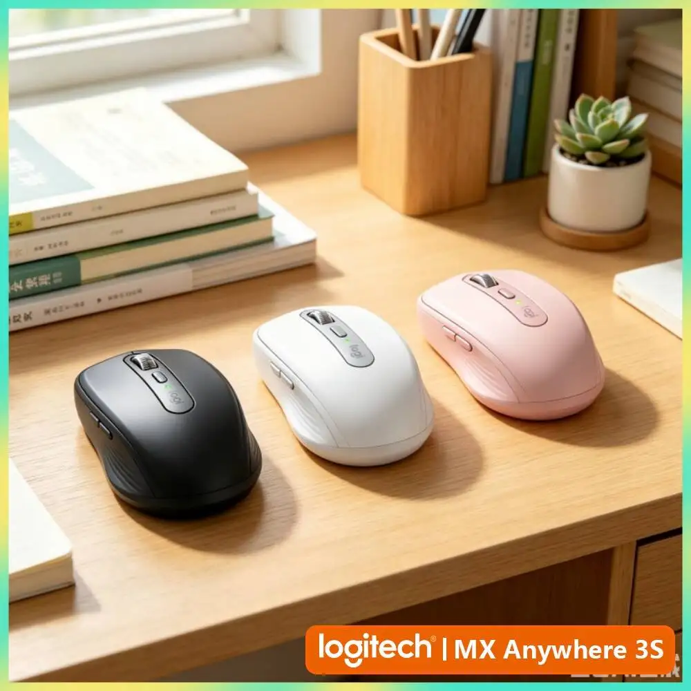 High-Precision MX Anywhere 3S - 8K DPI, 3-Device Bluetooth, Silent Click, Ideal for Auto Fair Signing & On-site Work