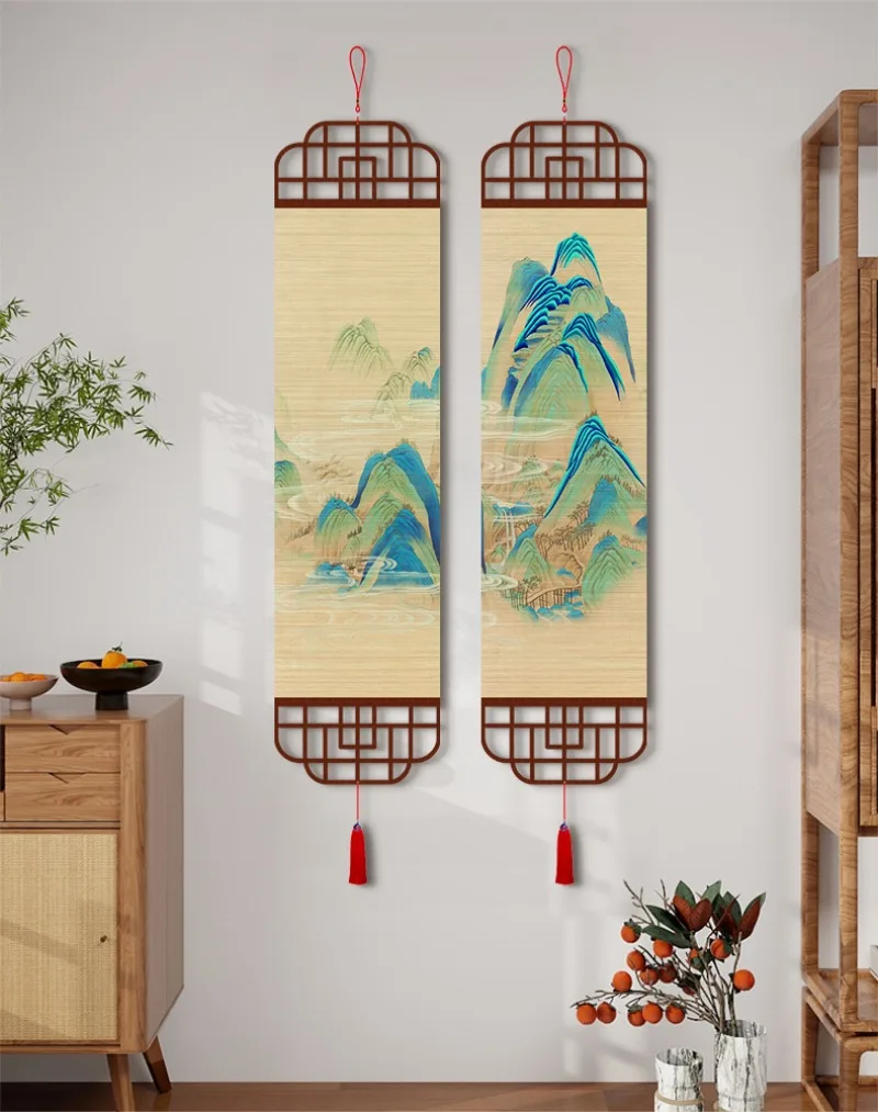 Traditional Chinese Landscape Painting Wall Decor -Bamboo painting apply to Tea Room, Living Room & Study (Zen Style)​